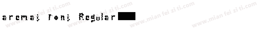 aremat font Regular字体转换
